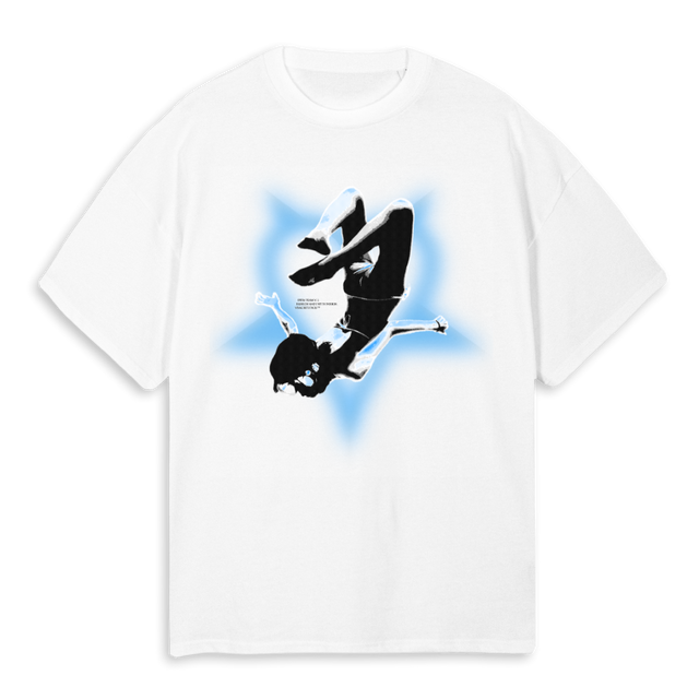 SWIM TEAM V White Oversized Tee.