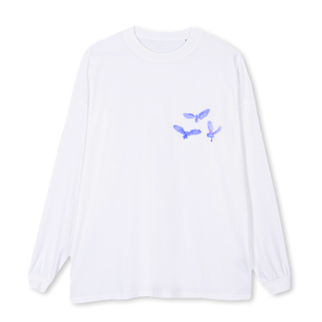 OWL LS White Oversized LS Tee.