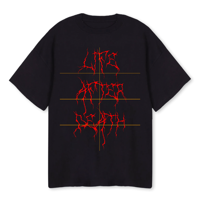 LIFE AFTER DEATH Black Oversized Tee.