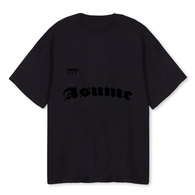 BLACKONBLACKTEE Black Oversized Tee.