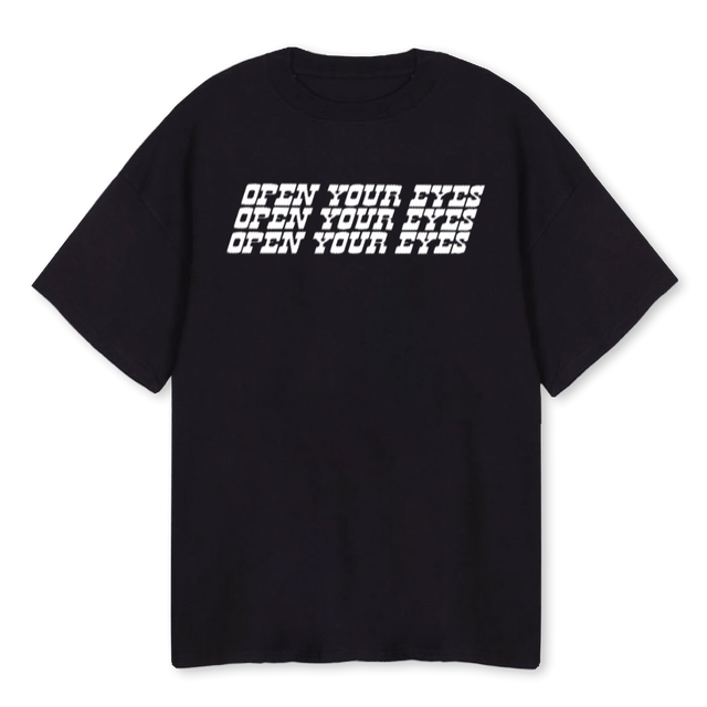 PANTHER OYE T Black Oversized Tee.