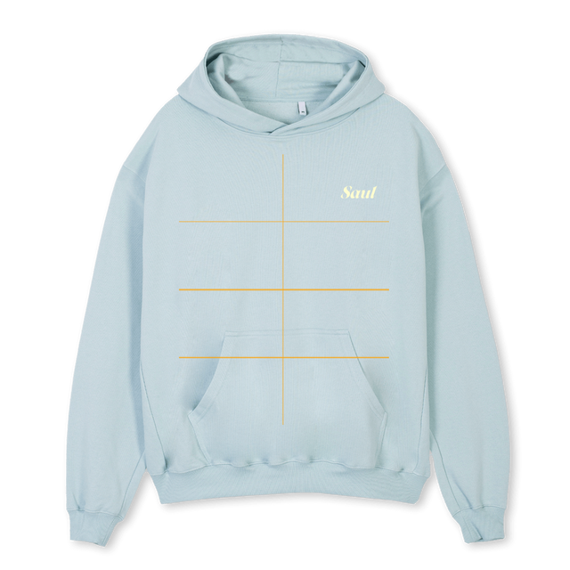 BC HL Cold Blue Oversized Hoodie.