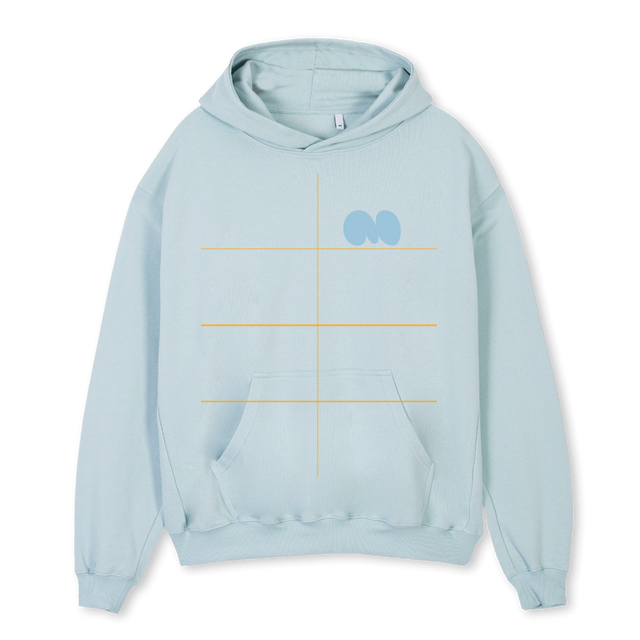 MO Cold Blue Oversized Hoodie.