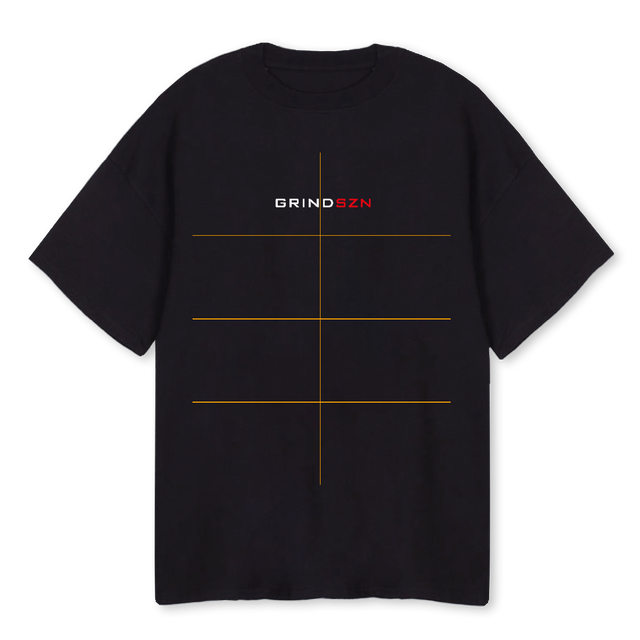 GRINDSZN Black Oversized Tee.