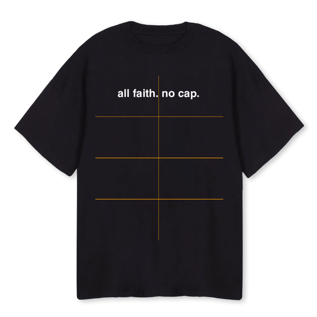 AFNC SAMPLE Black Oversized Tee.