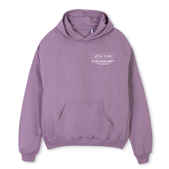 RARE DEPT Purple Oversized Hoodie.