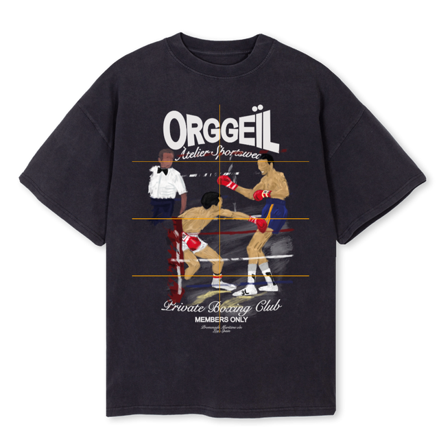 AAA Vintage Black Oversized Tee.
