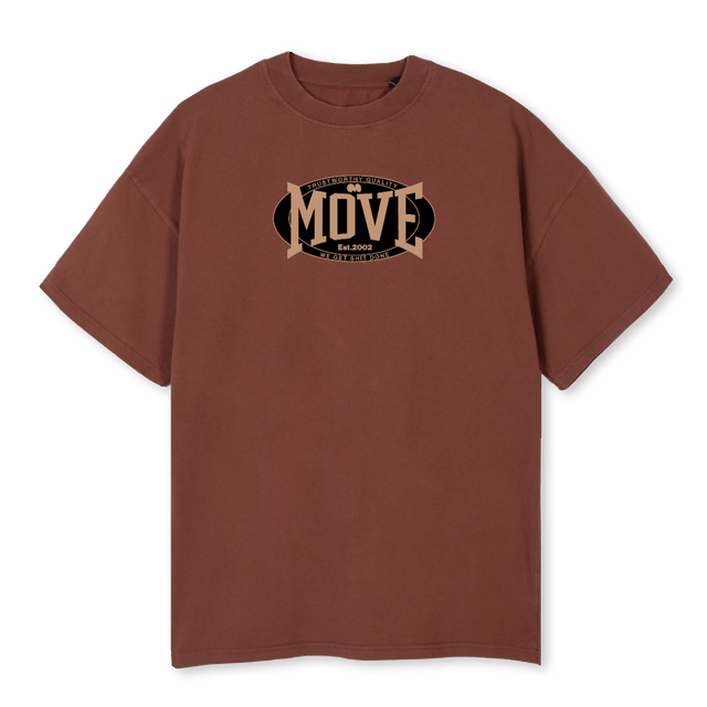 MOVE SAMPLE Vintage Brown Oversized Tee.