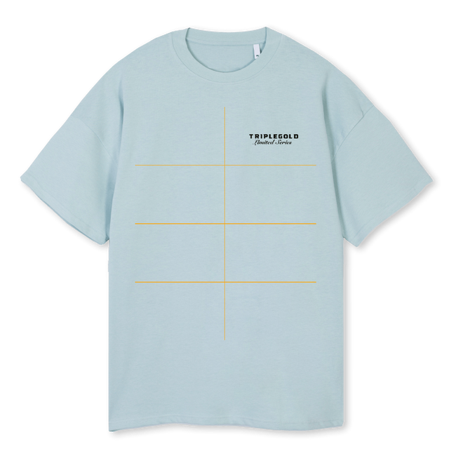 BLUE LIMITED TEE Cold Blue Oversized Tee.