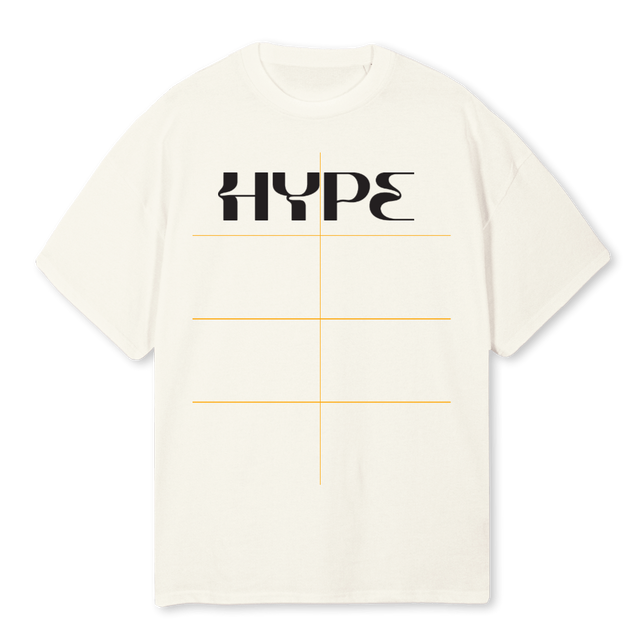 HYPEBEIG Cream Oversized Tee.