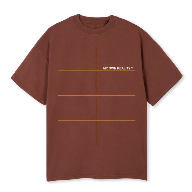 BRWN SHIRT Vintage Brown Oversized Tee.