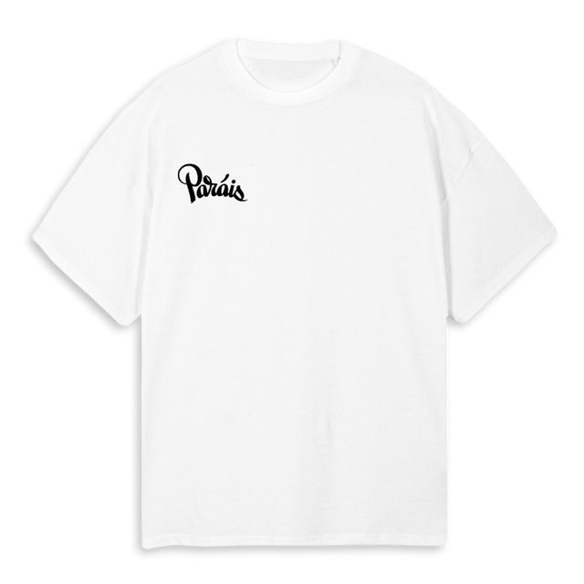 PARAIS MULTI LOGO White Oversized Tee.