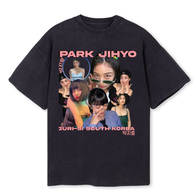 MAX FRIEND Vintage Black Oversized Tee.