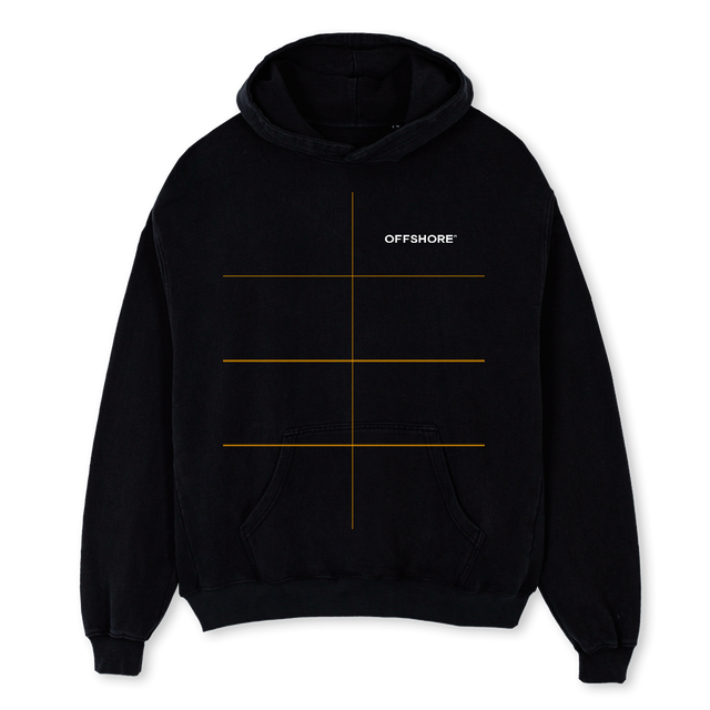 SFS BLCK HOODIE Black Oversized Hoodie.