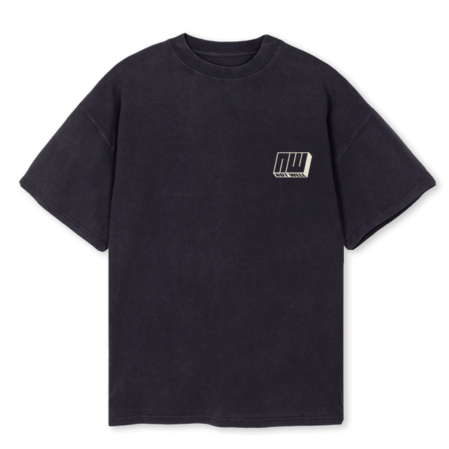 NWDARK Vintage Black Oversized Tee.