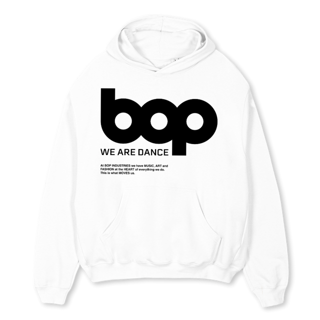 BOPFOUR White Oversized Hoodie.