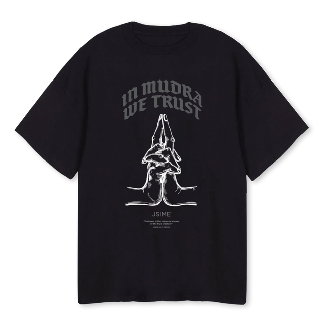 MUDRA T BLK Black Oversized Tee.