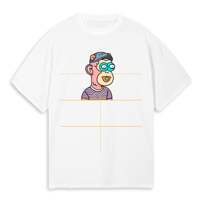LANDER W A White Oversized Tee.