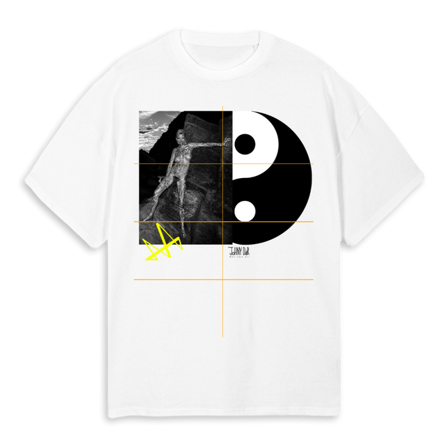 MBALANCEY White Oversized Tee.