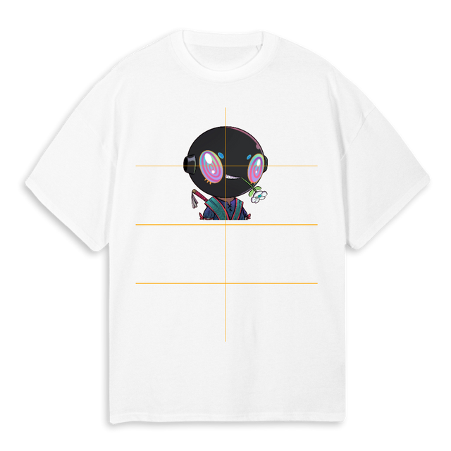KARAFURU W D White Oversized Tee.