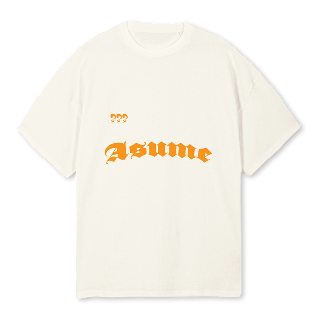 DOUBLE ZELIX Cream Oversized Tee.