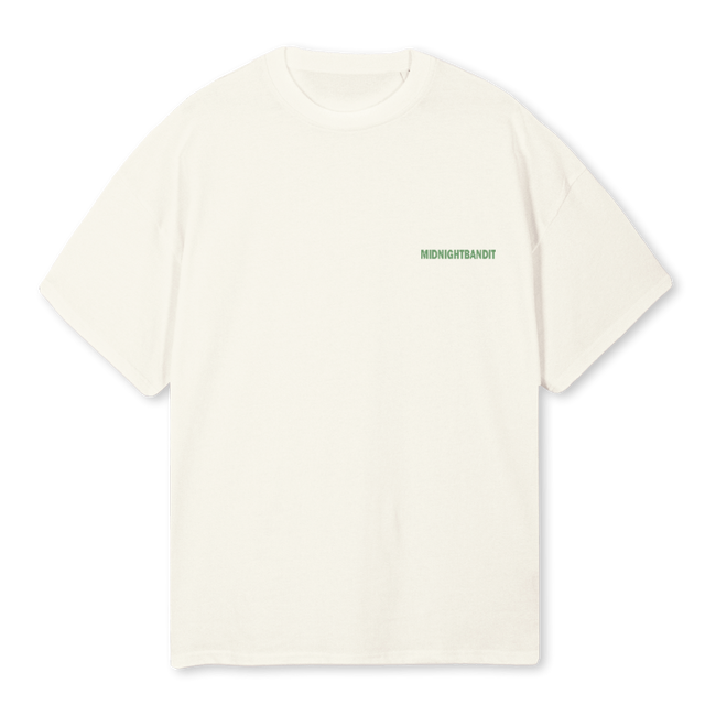 DEATH FEAR Cream Oversized Tee.