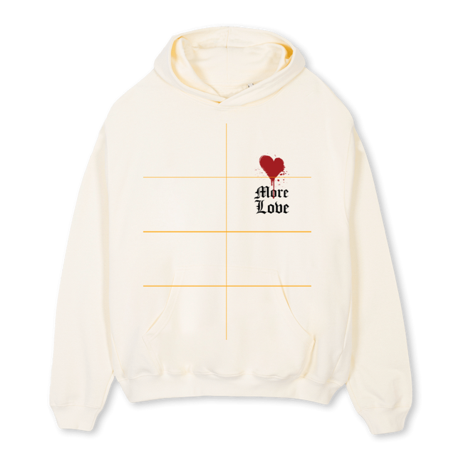 MLCREAMHOODIE Cream Oversized Hoodie.