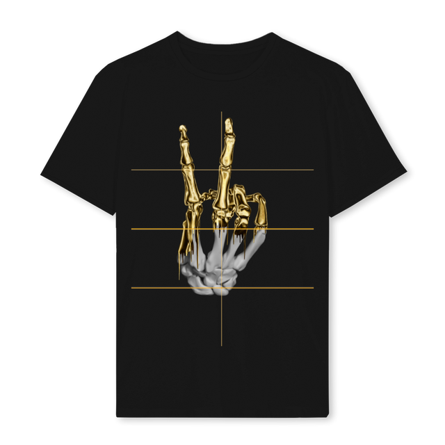 PEACE Black Regular Tee.