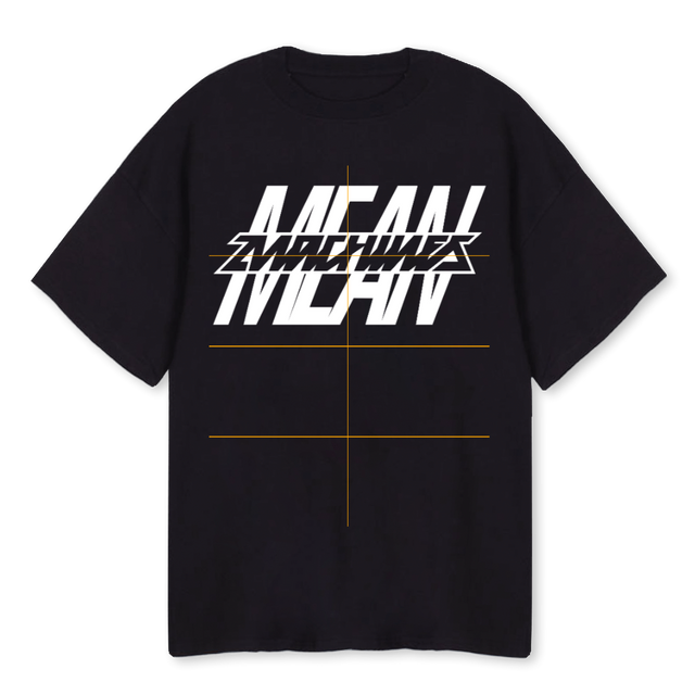 MEANMACHINES ONEONE Black Oversized Tee.