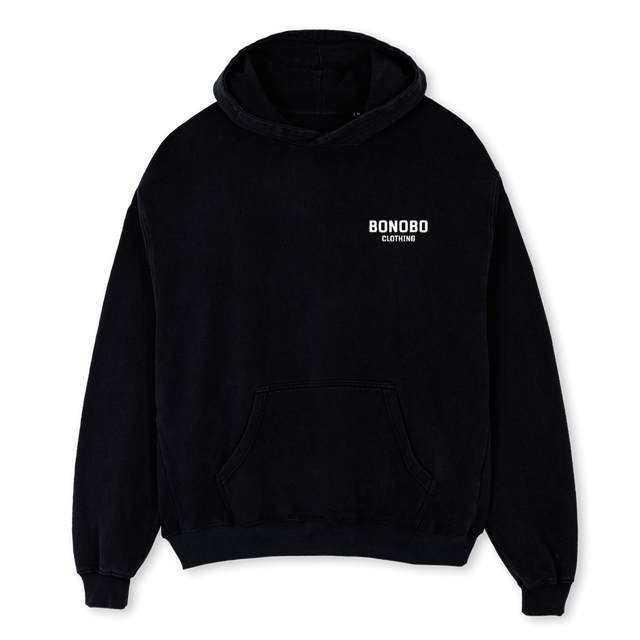LARGE BONOBO CLO Black Oversized Hoodie.