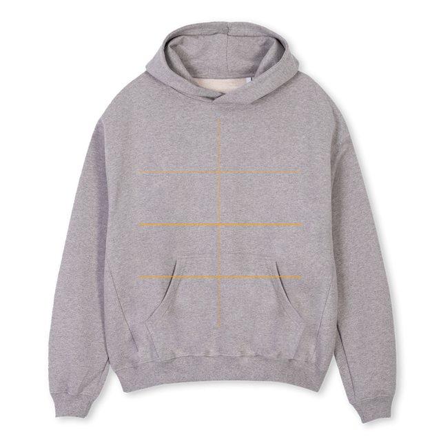 GREYYUKI Grey Marl Oversized Hoodie.