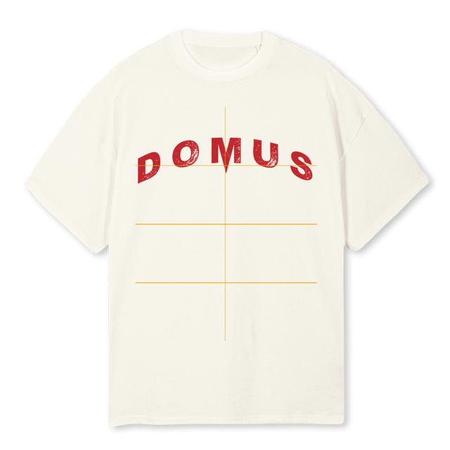ERODED T Cream Oversized Tee.