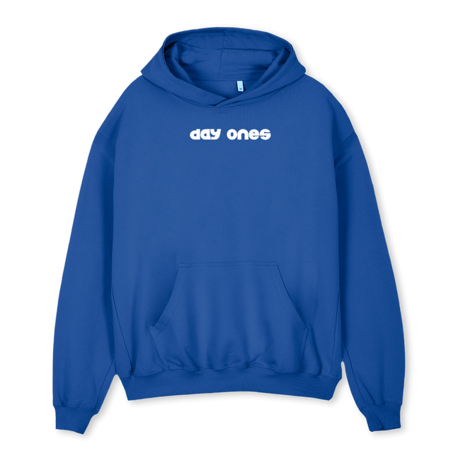 DAY ONES Cobalt Blue Oversized Hoodie.
