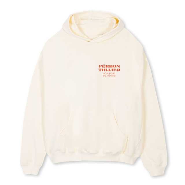 BOULEVARD DU HOMARD Cream Oversized Hoodie.