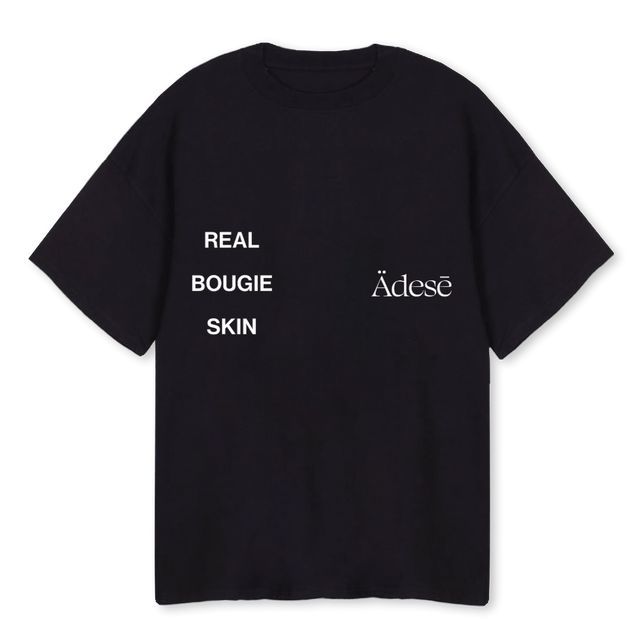 ADESE BOUGIE T Black Oversized Tee.
