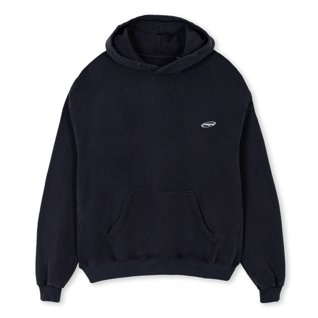 IMAGINETOURDEUX Vintage Black Oversized Hoodie.