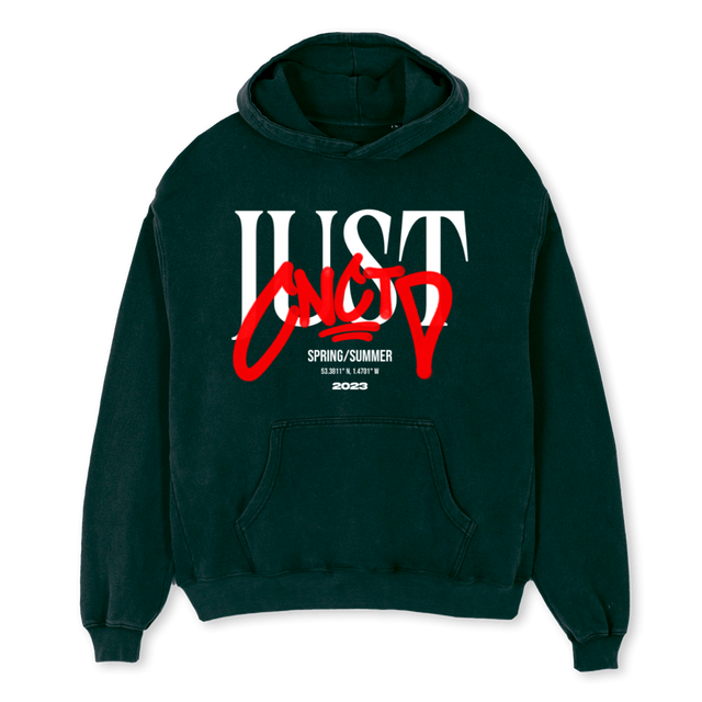 JSTCNCTDHOODIE Wild Green Oversized Hoodie.