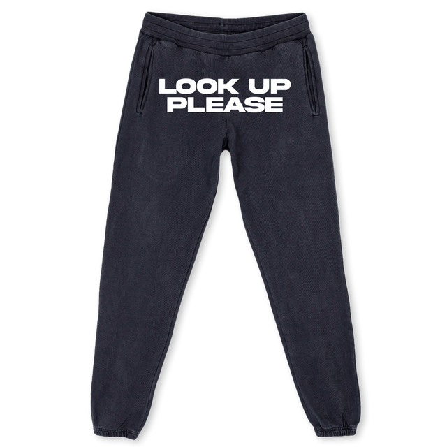 LOOK UP PLEASE Vintage Black Sweatpants.