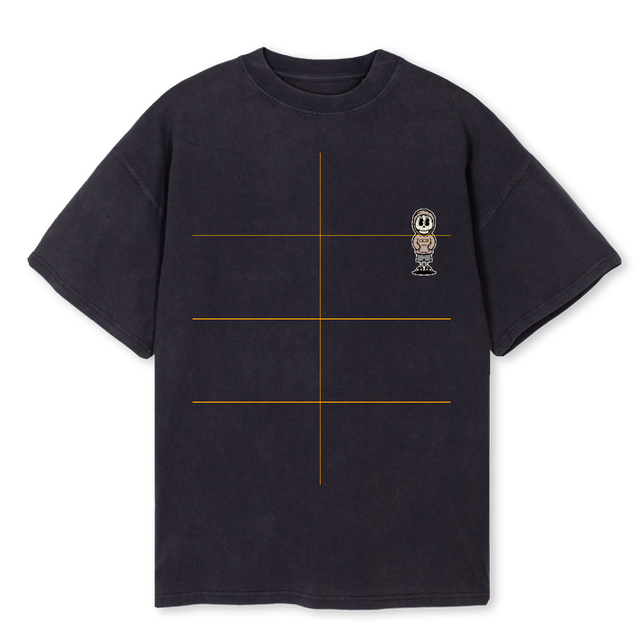 ALIVEANDNOTWELLDARK Vintage Black Oversized Tee.
