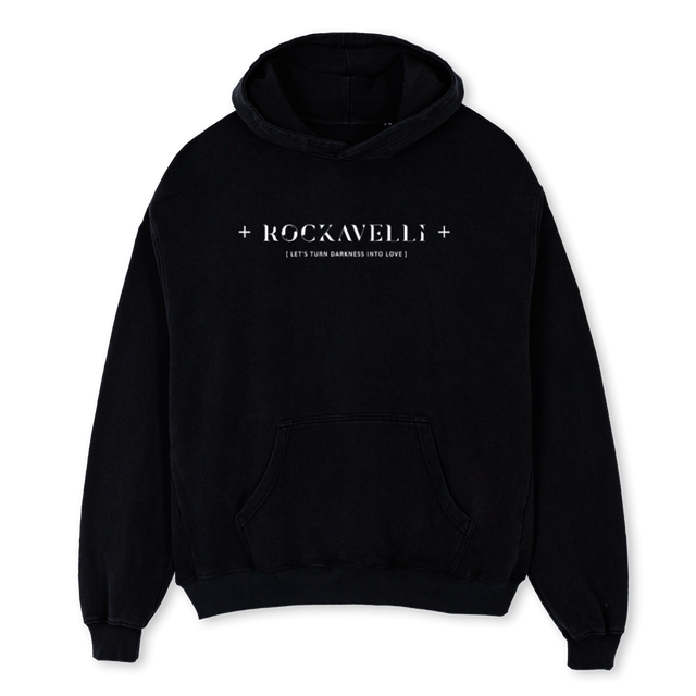 ONETHREE Black Oversized Hoodie.