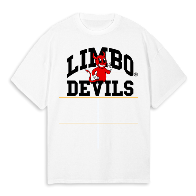Devils White Oversized Tee.