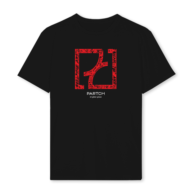 REG ART RED BLK Black Regular Tee.