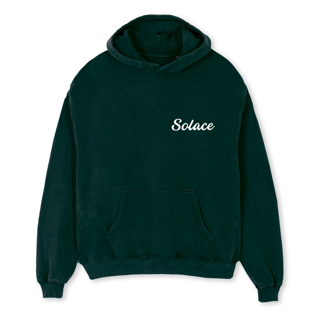 SOLACE FOREST Wild Green Oversized Hoodie.
