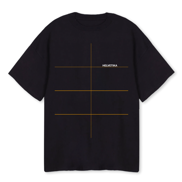 HLVTK ESSENTIAL T Black Oversized Tee.
