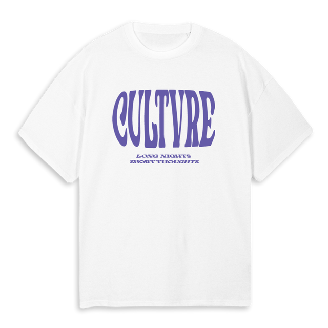 CULTVRE WHITE White Oversized Tee.