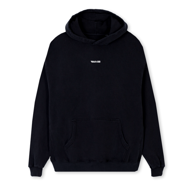BEING ON THE LIMIT Black Regular Hoodie.