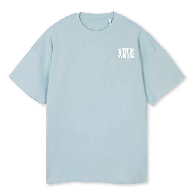 CULTVRE BLUE Cold Blue Oversized Tee.