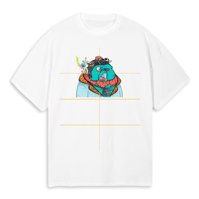 KARAFURU W C White Oversized Tee.