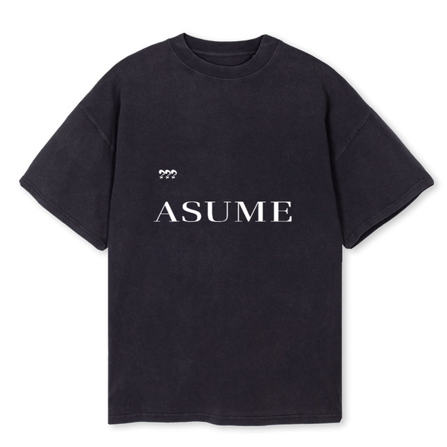 DESIGN THIRTY Vintage Black Oversized Tee.
