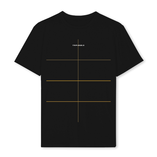 BLESSTEEFRONTBLACK Black Regular Tee.